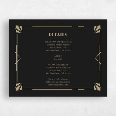Black Wedding Enclosure - Baker