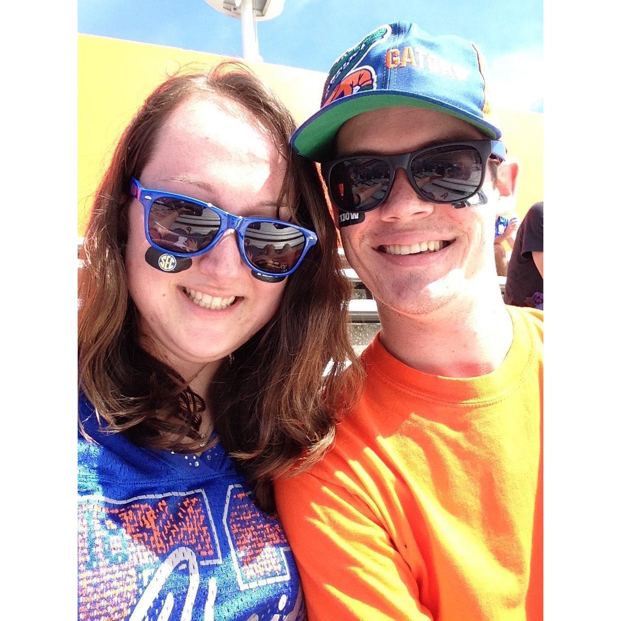 One of our favorite Florida Gator game memories together!