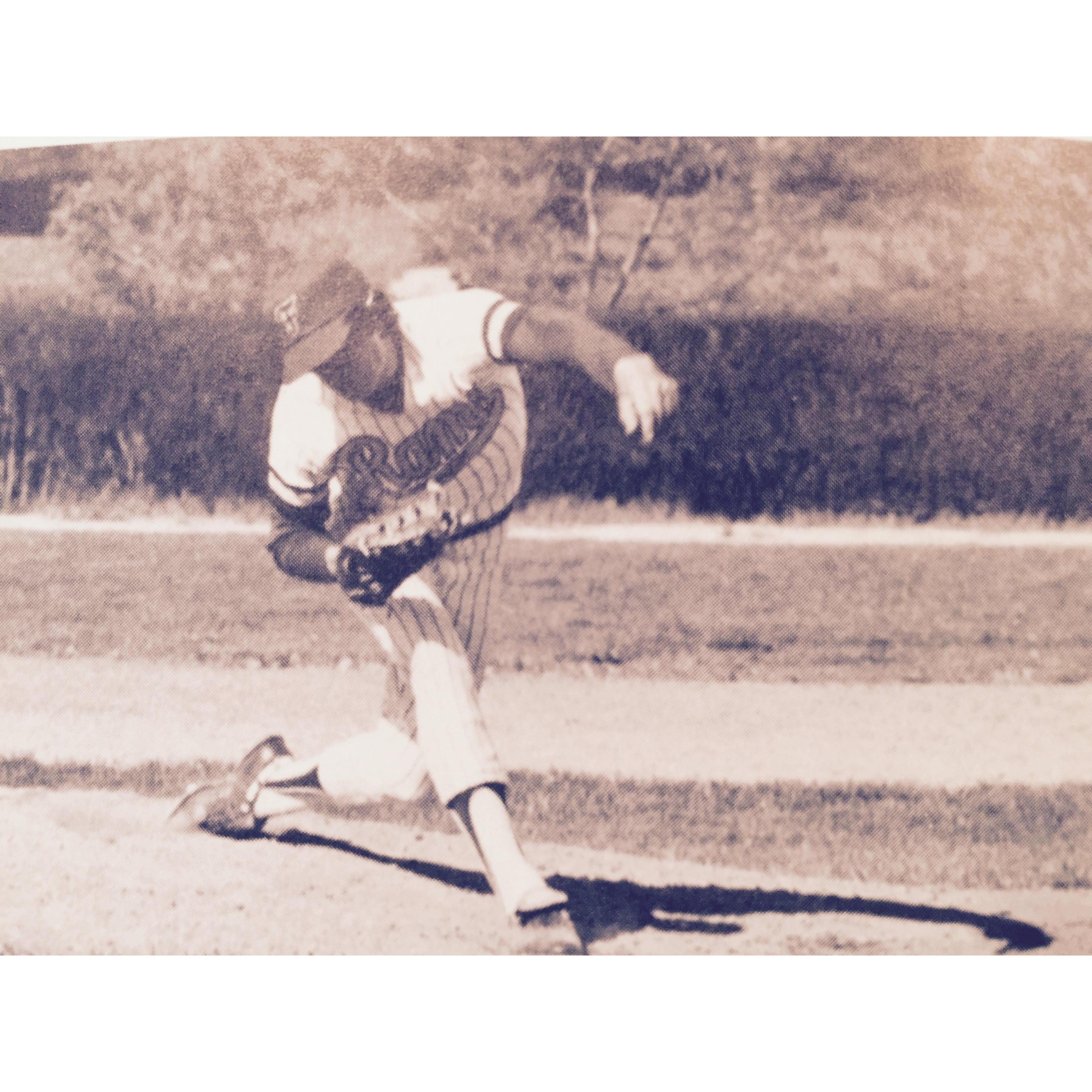 Pitching for the Fordham University Rams