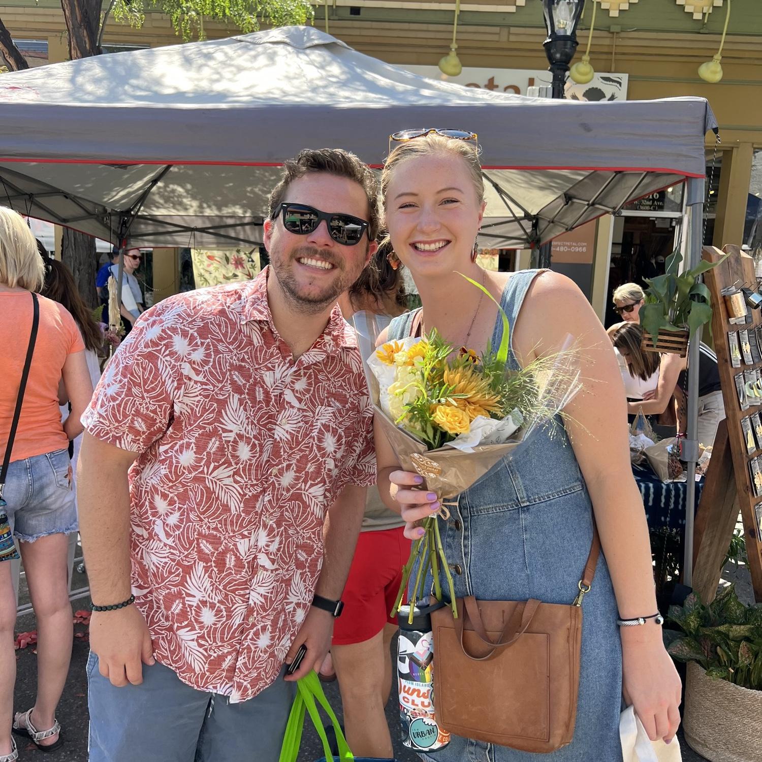 Catch us at our local farmers market every Sunday in the summer!