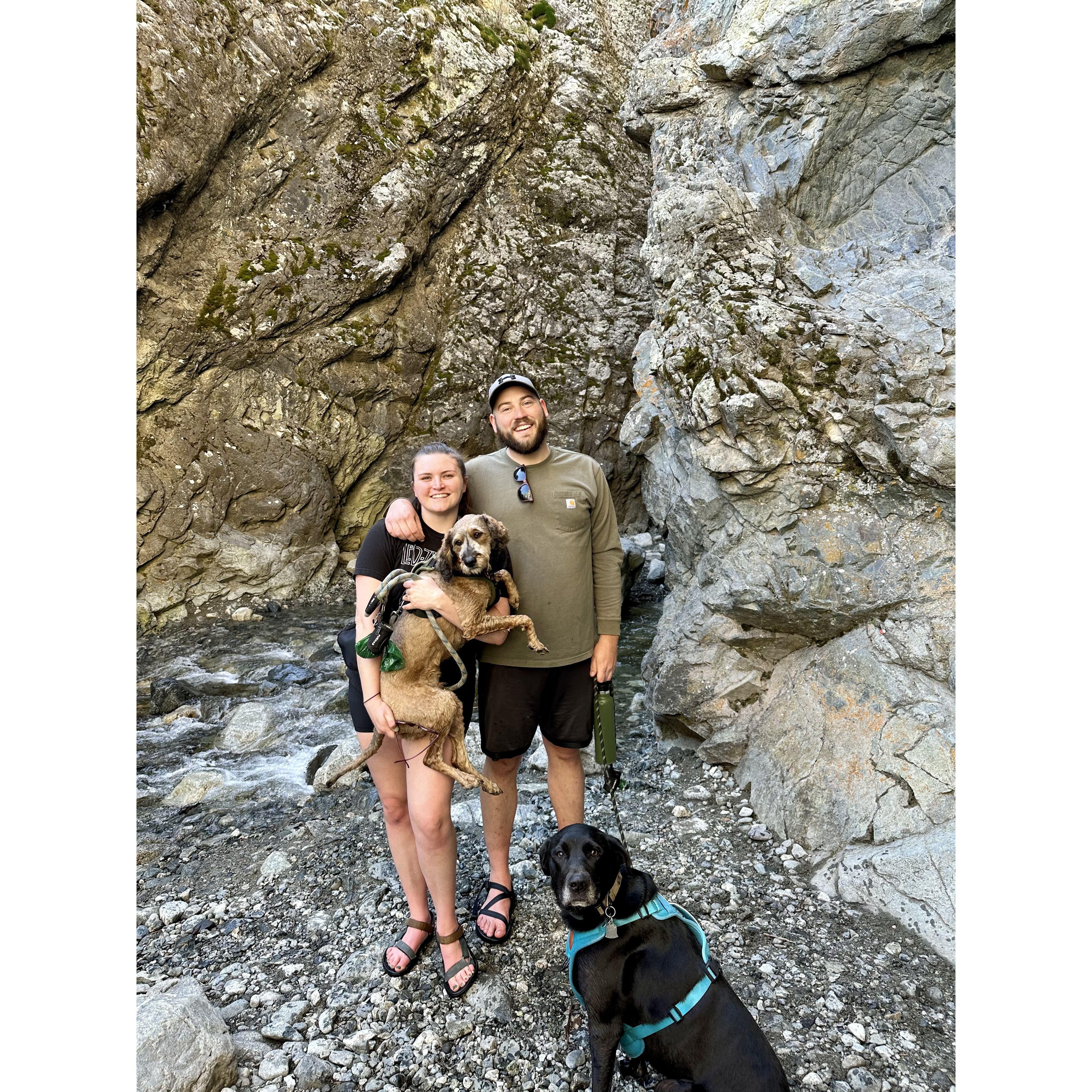 First hike after getting engaged!