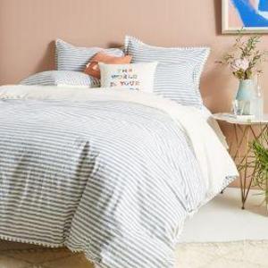 Relaxed Cotton-Linen Duvet Cover - Queen