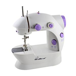 HAITRAL Portable Sewing Machine Adjustable 2-Speed Double Thread Electric Crafting Mending Machine with Foot Pedal