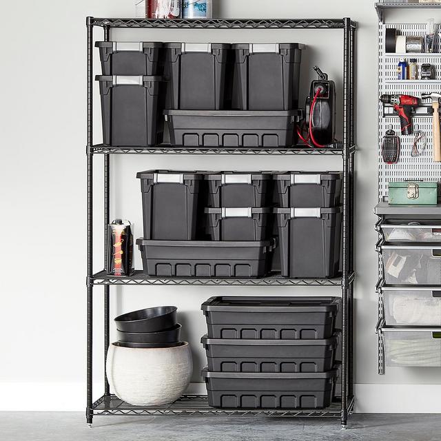 InterMetro Black 4-Shelf Starter Unit