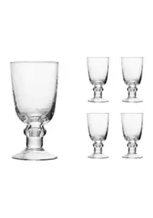 4 Small Footed Goblets
