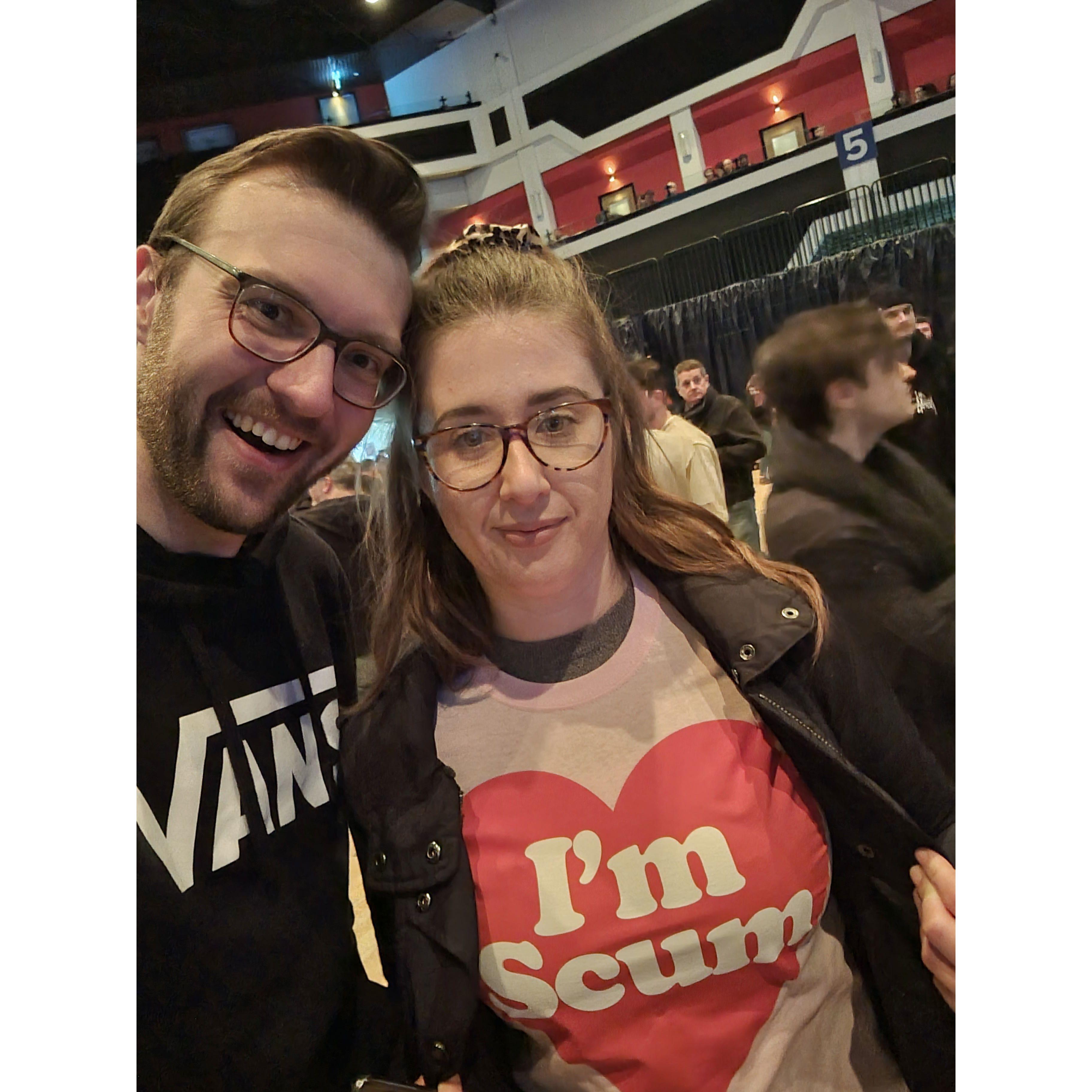 Us seeing the band Idles.