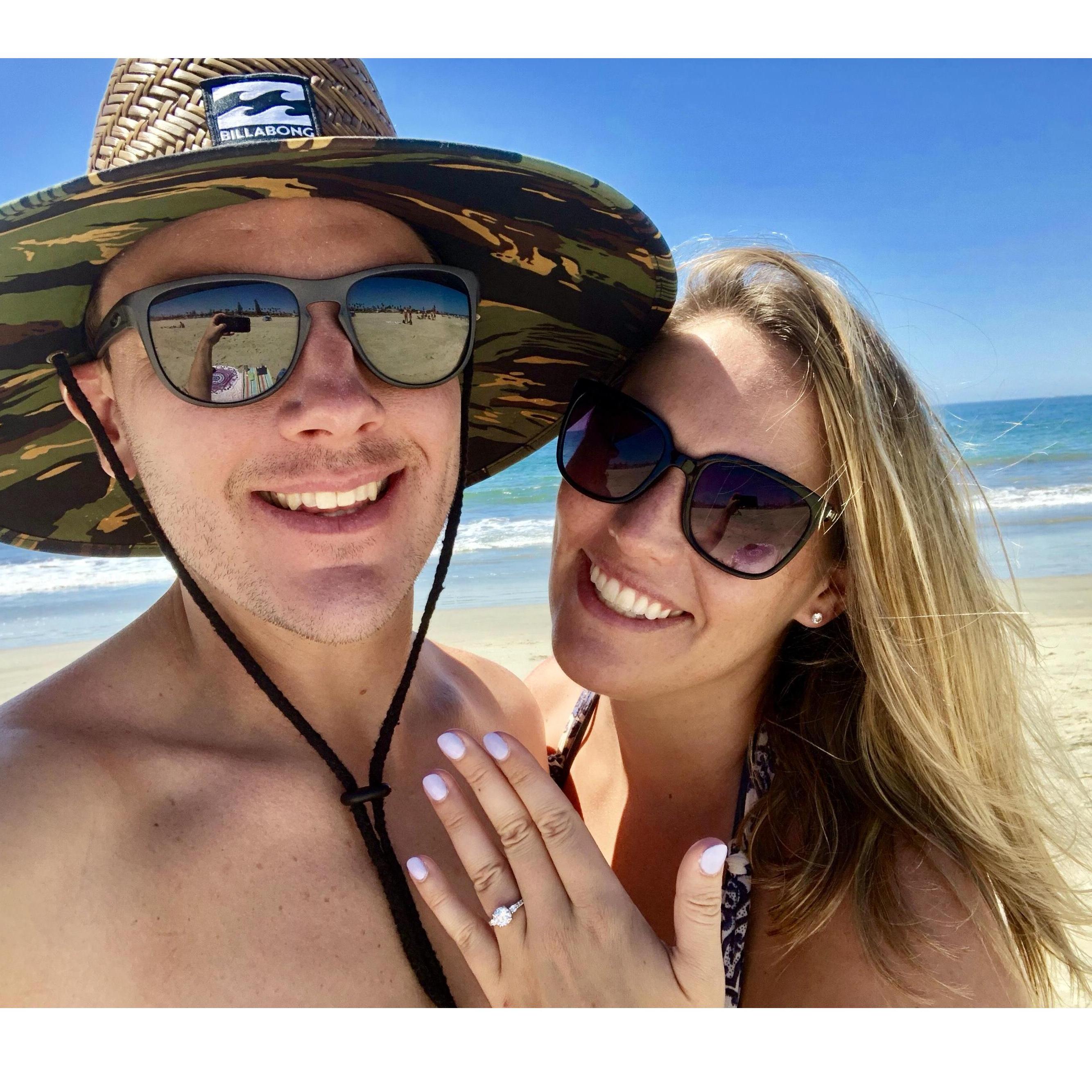 In San Diego where we got engaged!