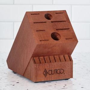 Wood Knife Storage by Cutco | Homemaker + 8 Set Block (18-Slot)