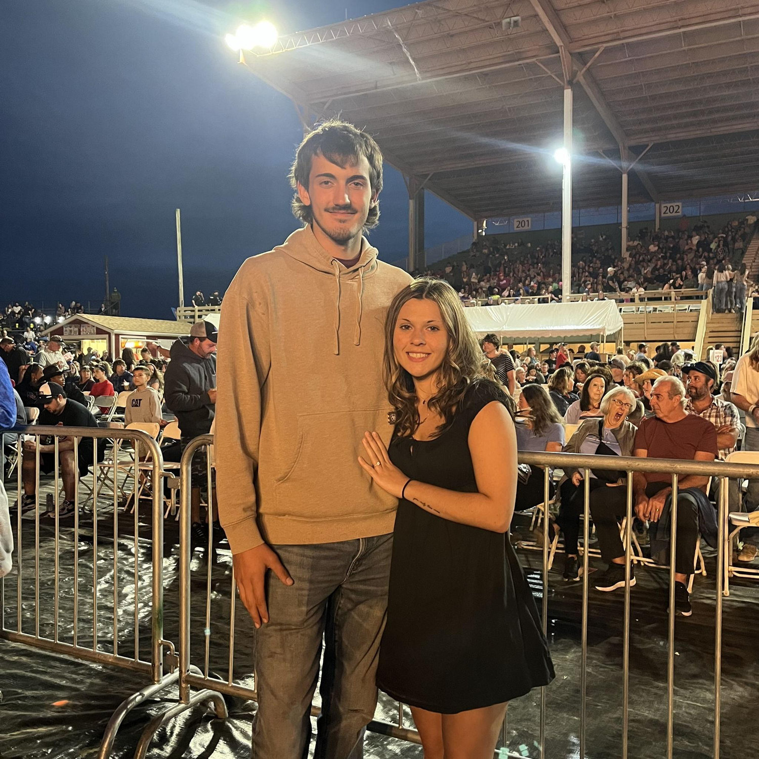 Our first concert as an engaged couple!