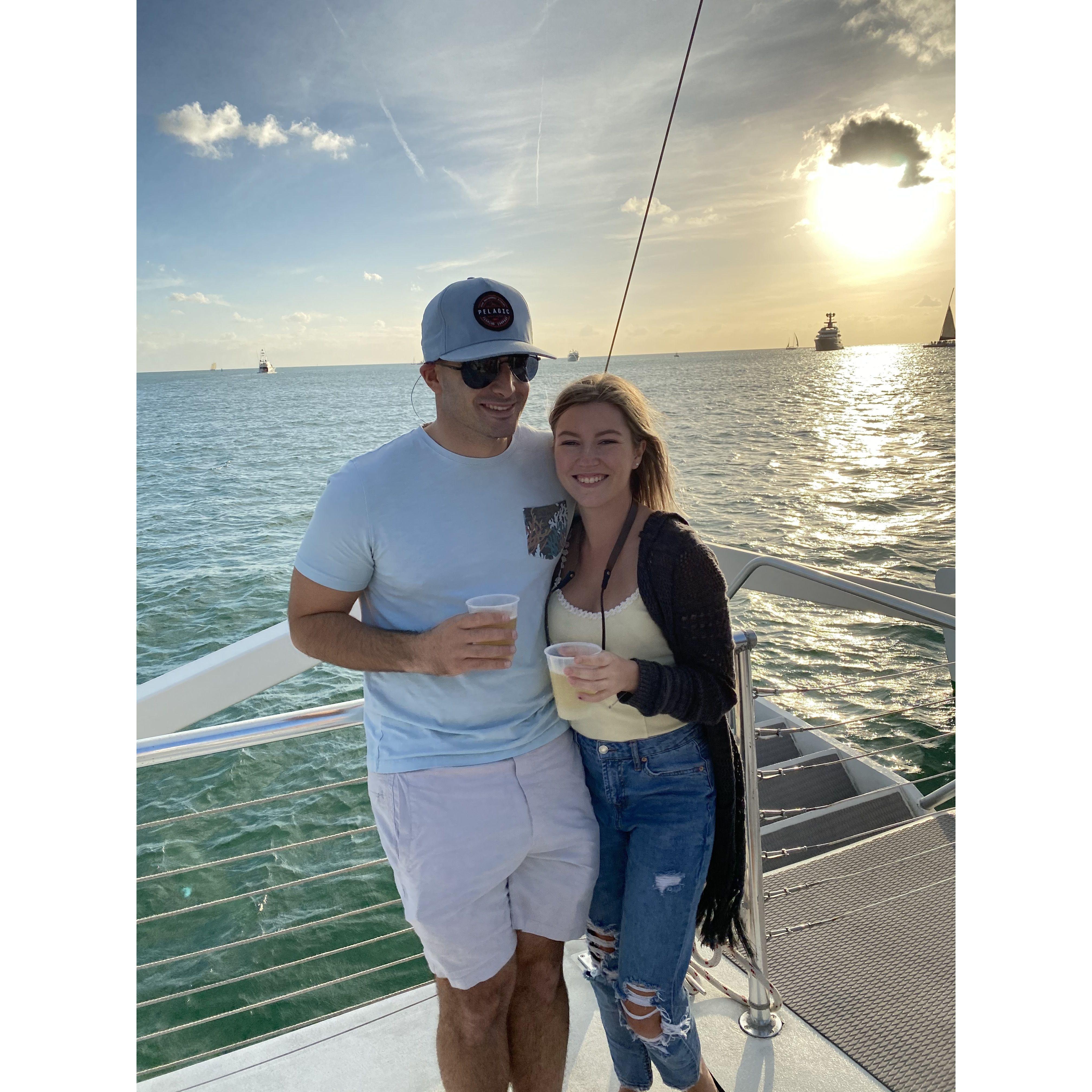 Sunset sail in Key West