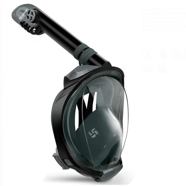 Greatever G2 Full Face Snorkel Mask with Latest Dry Top System,Foldable 180 Degree Panoramic View Snorkeling Mask