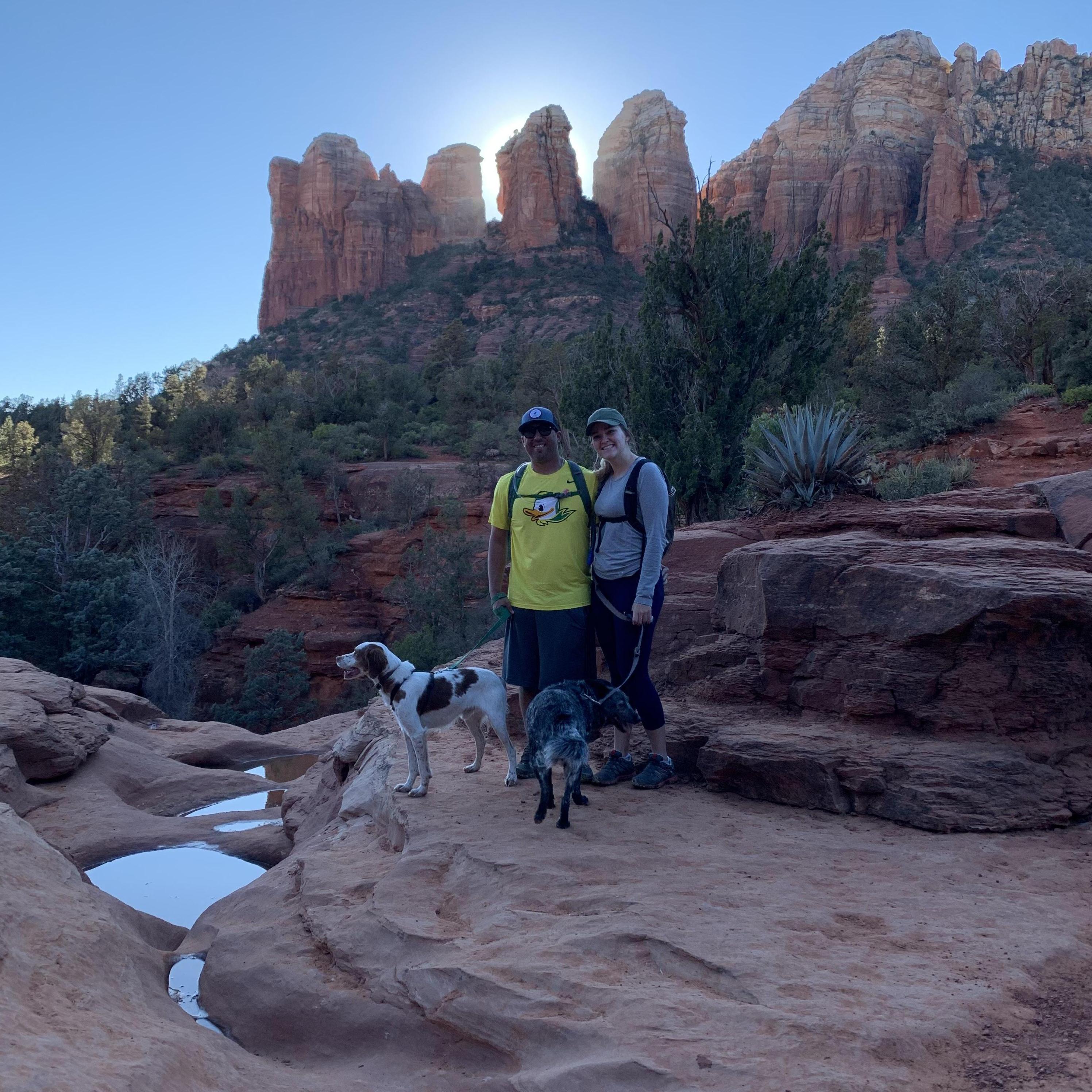 A trip to Seven Sacred Pools in Sedona-- in which our two pups decided to disregard the "sacred" part and drank the water and washed their feet off during the taking of these photos.