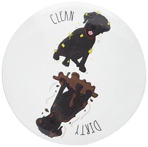 Sutter Signs Clean Dirty Dog Dishwasher Magnet (Black Lab)