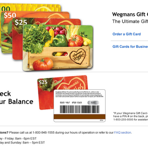 Wegmans Gift Card