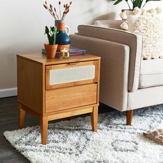 Crawford 2-Drawer Bedside Table