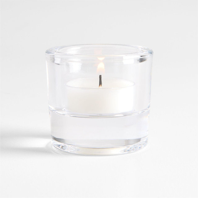 Essential Modern Tall Glass Tealight Candle Holder