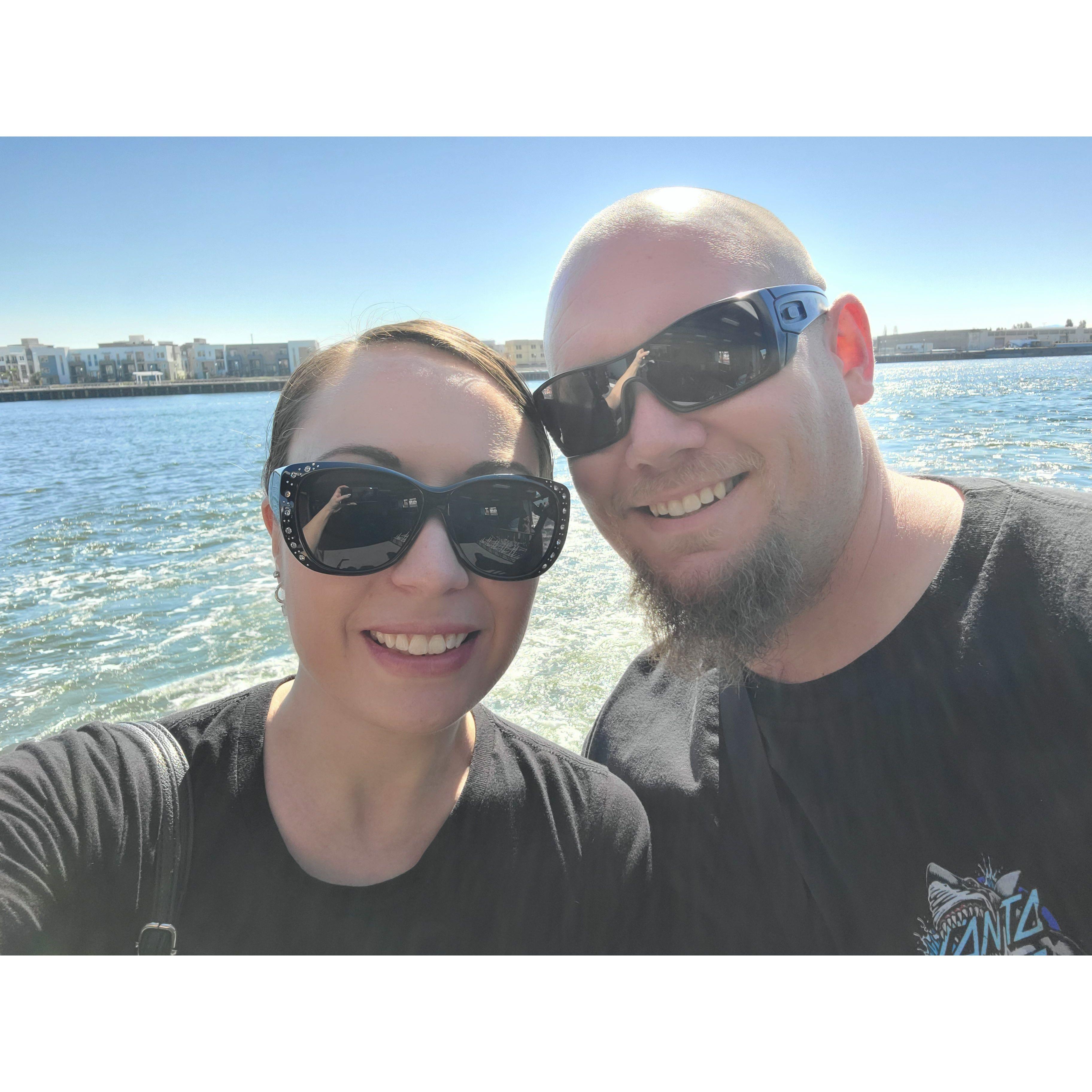 Taking the ferry to the city, October 2022