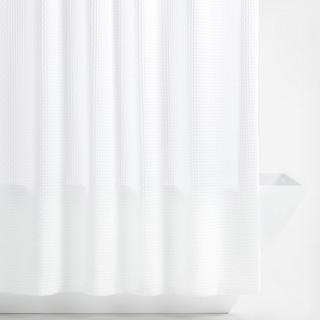 Organic Cotton Waffle Shower Curtain