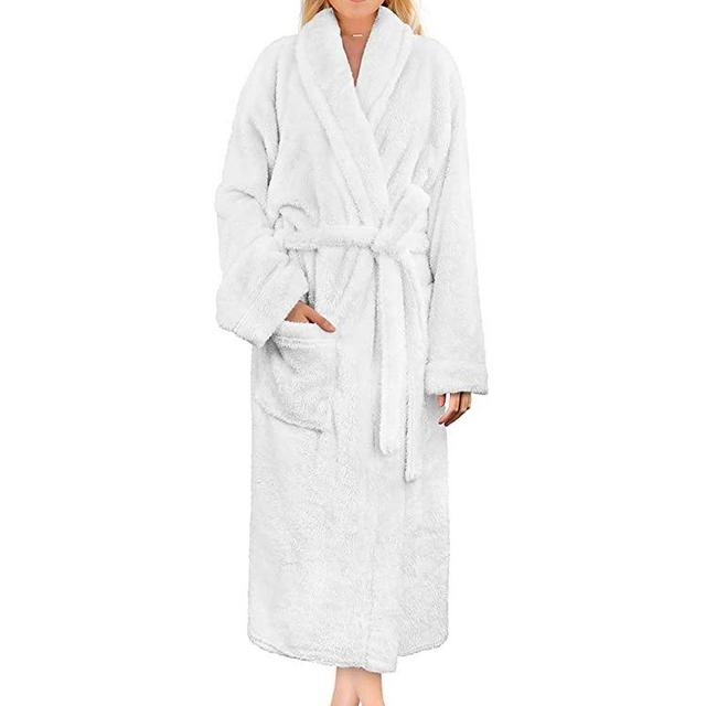 PAVILIA Premium Womens Plush Soft Robe Fluffy, Warm, Fleece Sherpa Shaggy Bathrobe