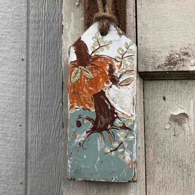 Fall Thanksgiving decor| Rustic wood | wood tag, | Hand painted |Thanksgiving| Thanksgiving Home Decor | Holiday Decor| Fall Decor, pumpkin