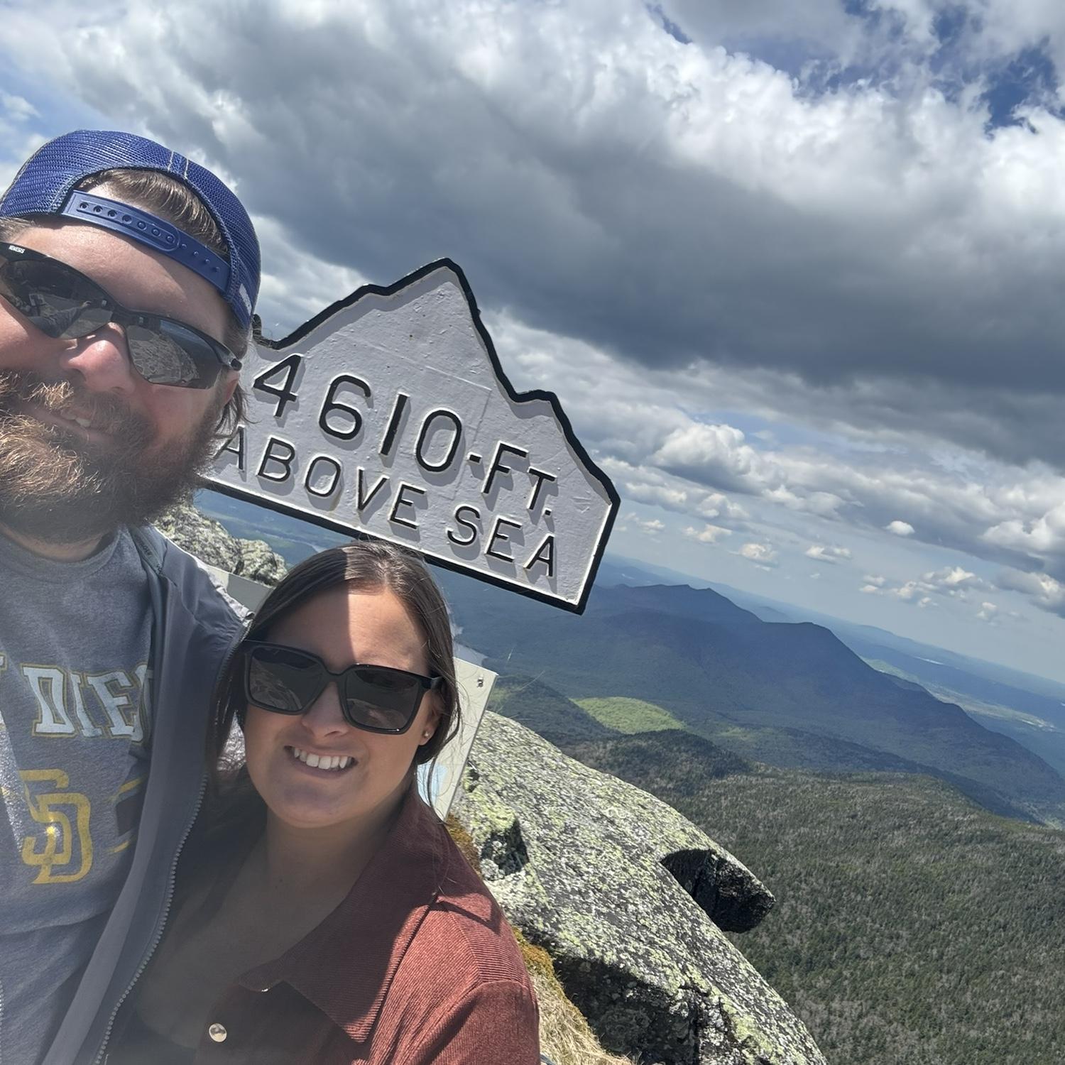 Lake Placid hike during our Vermont/New York roadtrip last summer to Kyle’s couins wedding!