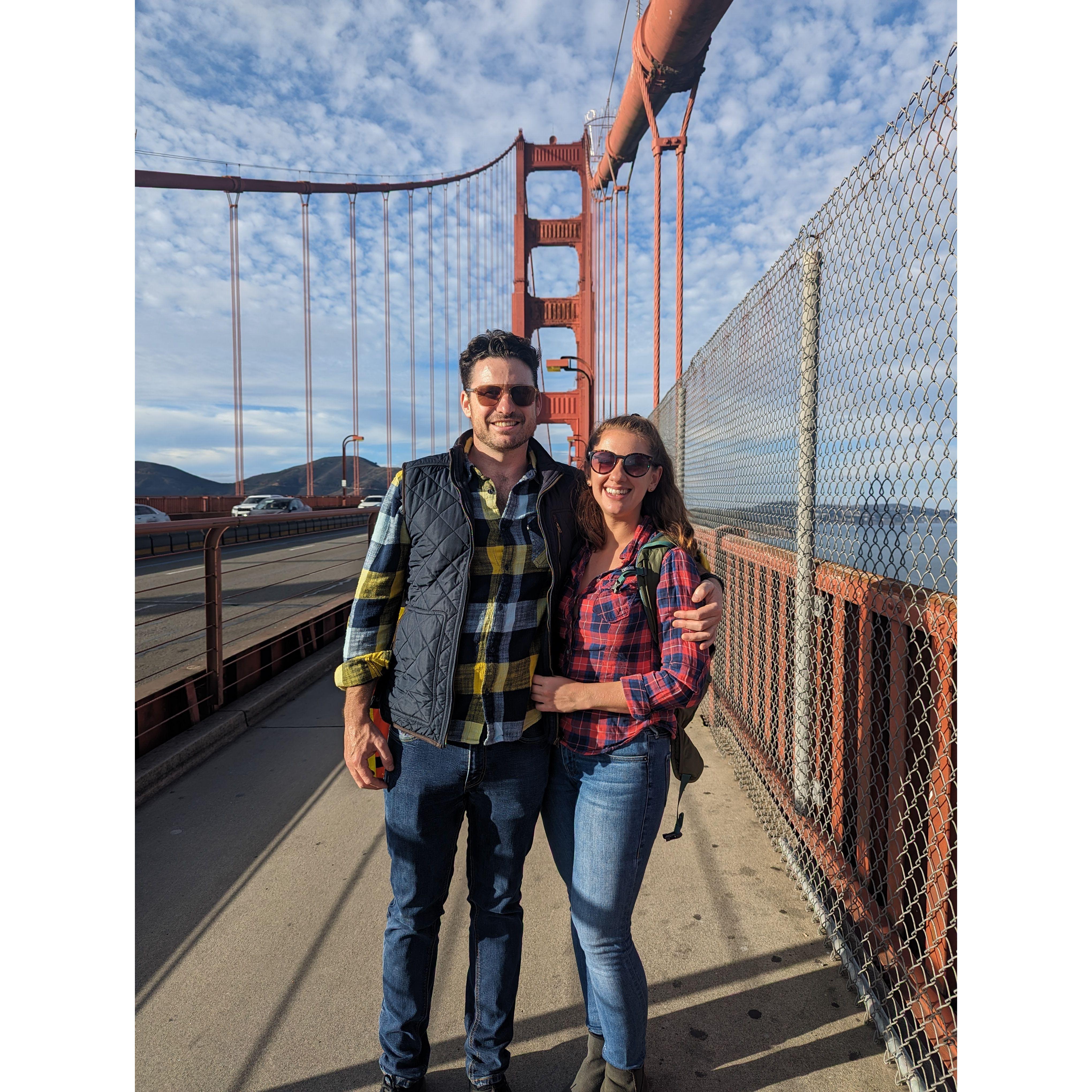 Where else? Golden Gate Bridge, SF during Bob and Shari's visit. October 2023.