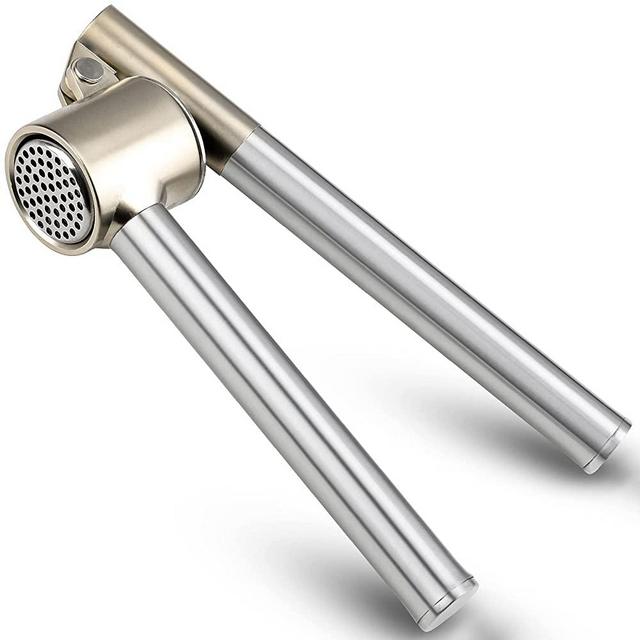 Garlic Press, 304 Stainless Steel Garlic Mincer & Crusher, Heavy Duty, Easy Squeeze, Rust Proof, Easy Clean