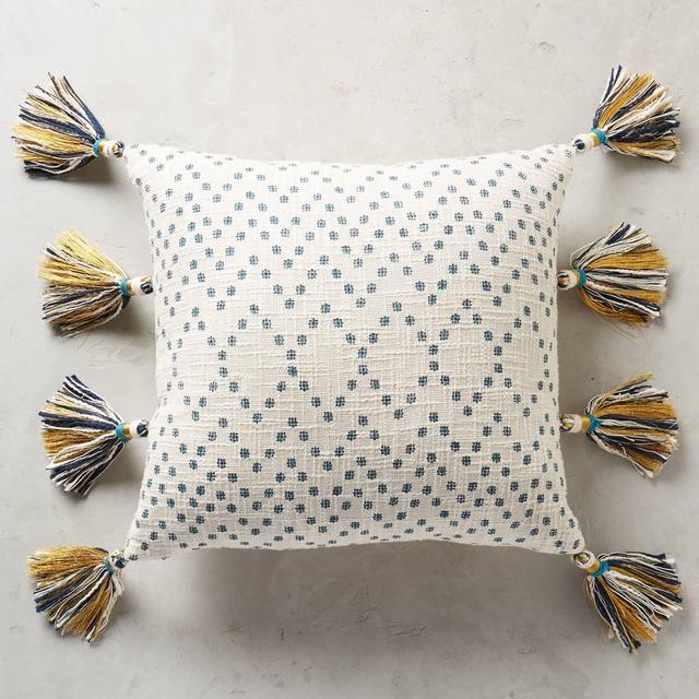 Tasseled Pointilliste Pillow
