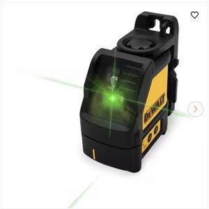 100 ft. Green Self-Leveling Cross Line Laser Level with (3) AA Batteries & Case
