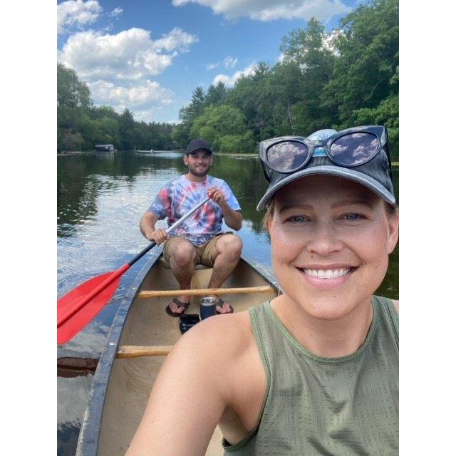 Canoeing in Wisconsin. This was our first trip together after getting engaged, and it was Mary's first time meeting Will's brother, sister-in-law, and niece!