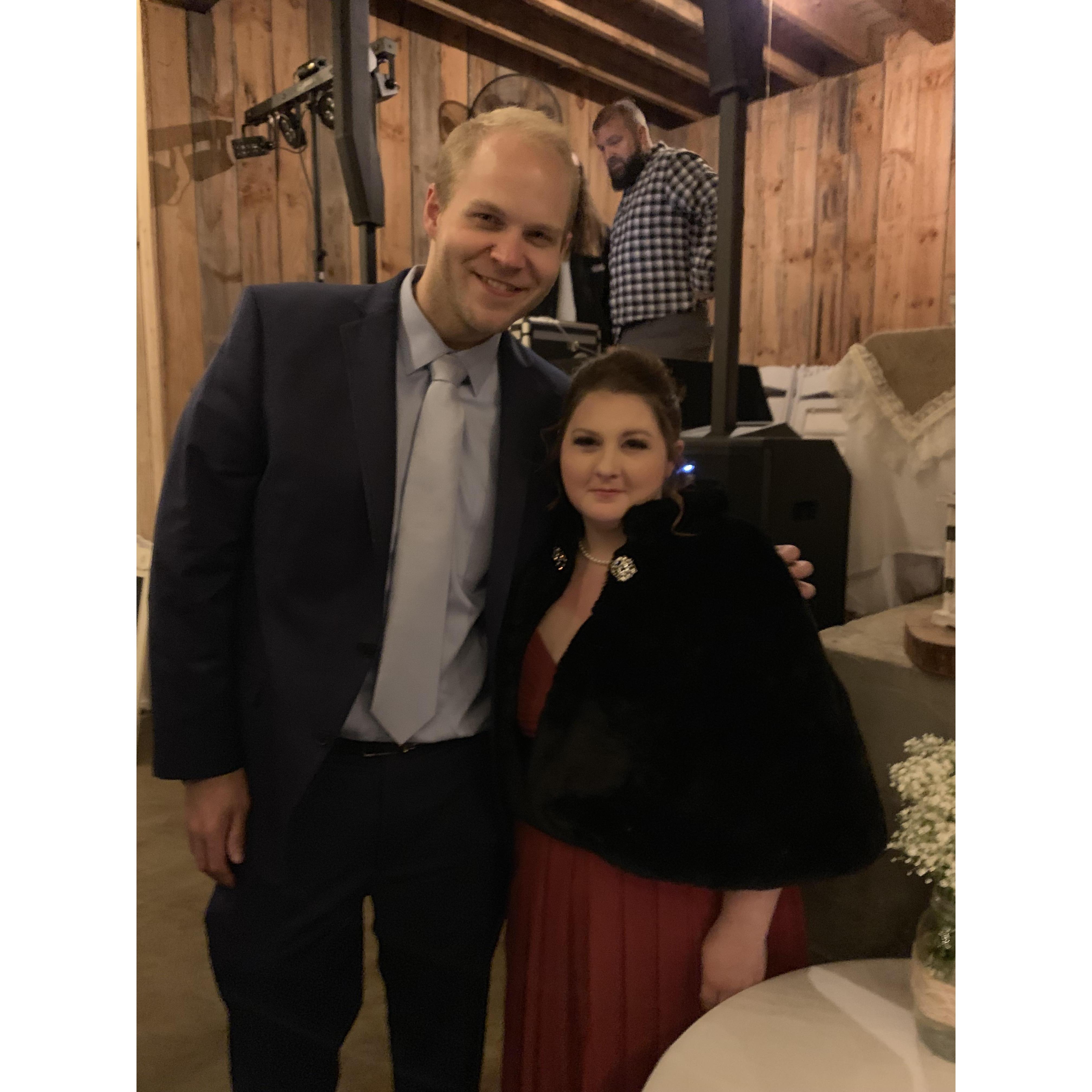 All dressed up for Mr. and Mrs. Ethan and Hannah Pendleton's wedding!