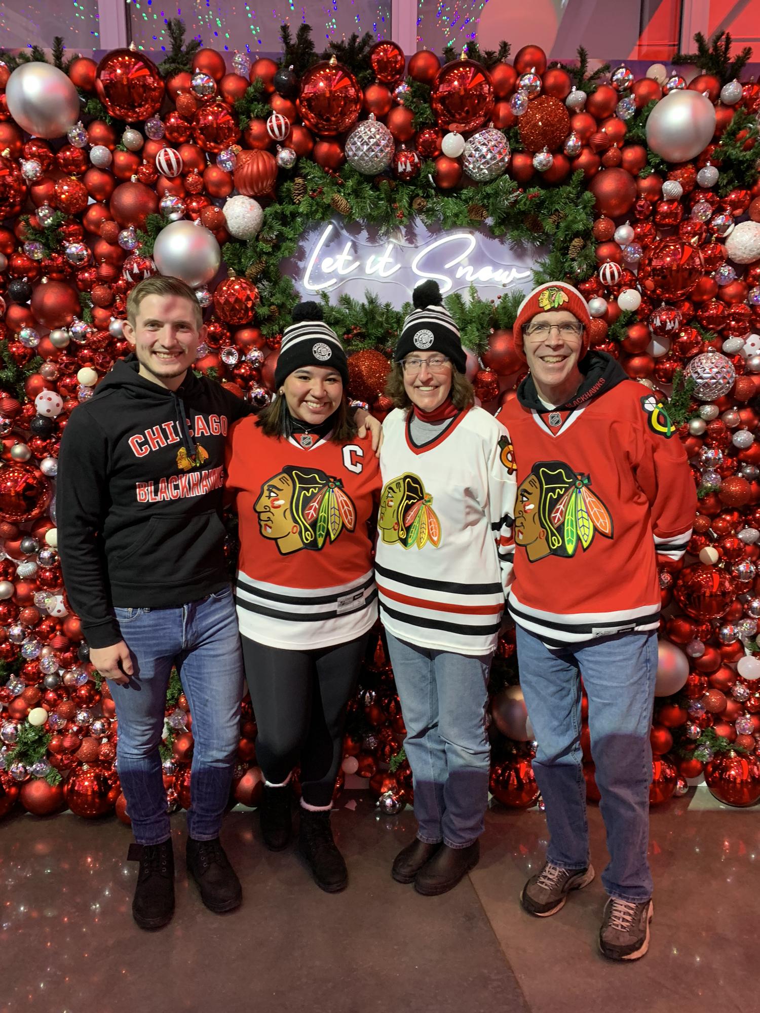 Zach’s first Blackhawks game! Unfortunately they lost, but we had a blast!