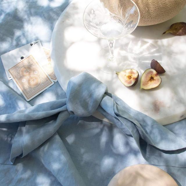 Smooth Linen Napkin (ivory, 20in sq)