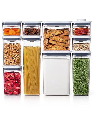 OXO Pop 10-Pc. Food Storage Container Set