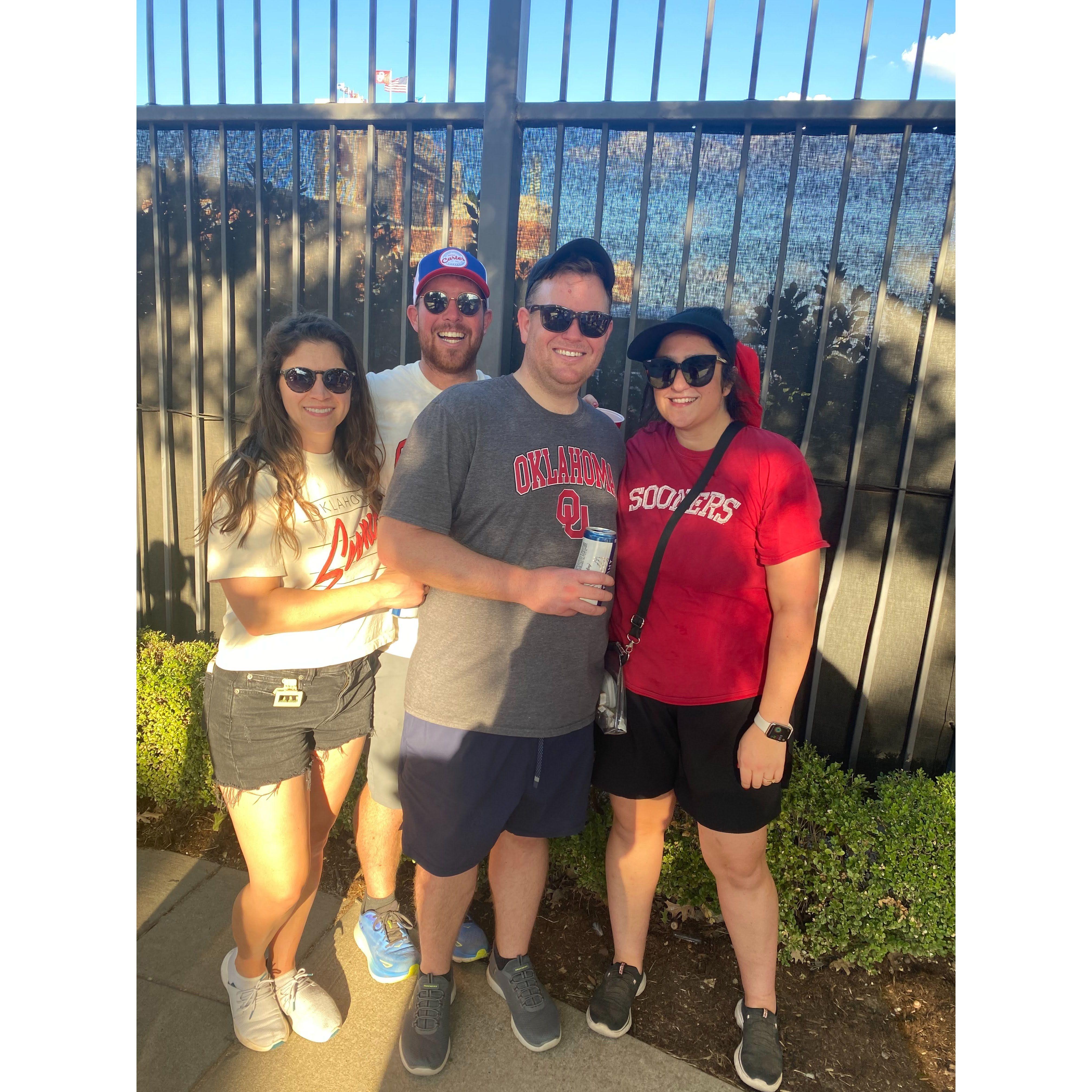 Norman, Oklahoma is our alma mater. Boomer Sooner