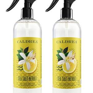 Caldrea Linen and Room Spray Air Freshener, Made with Essential Oils, Plant-Derived and Other Thoughtfully Chosen Ingredients, Sea Salt Neroli, 16 oz, 2 Pack
