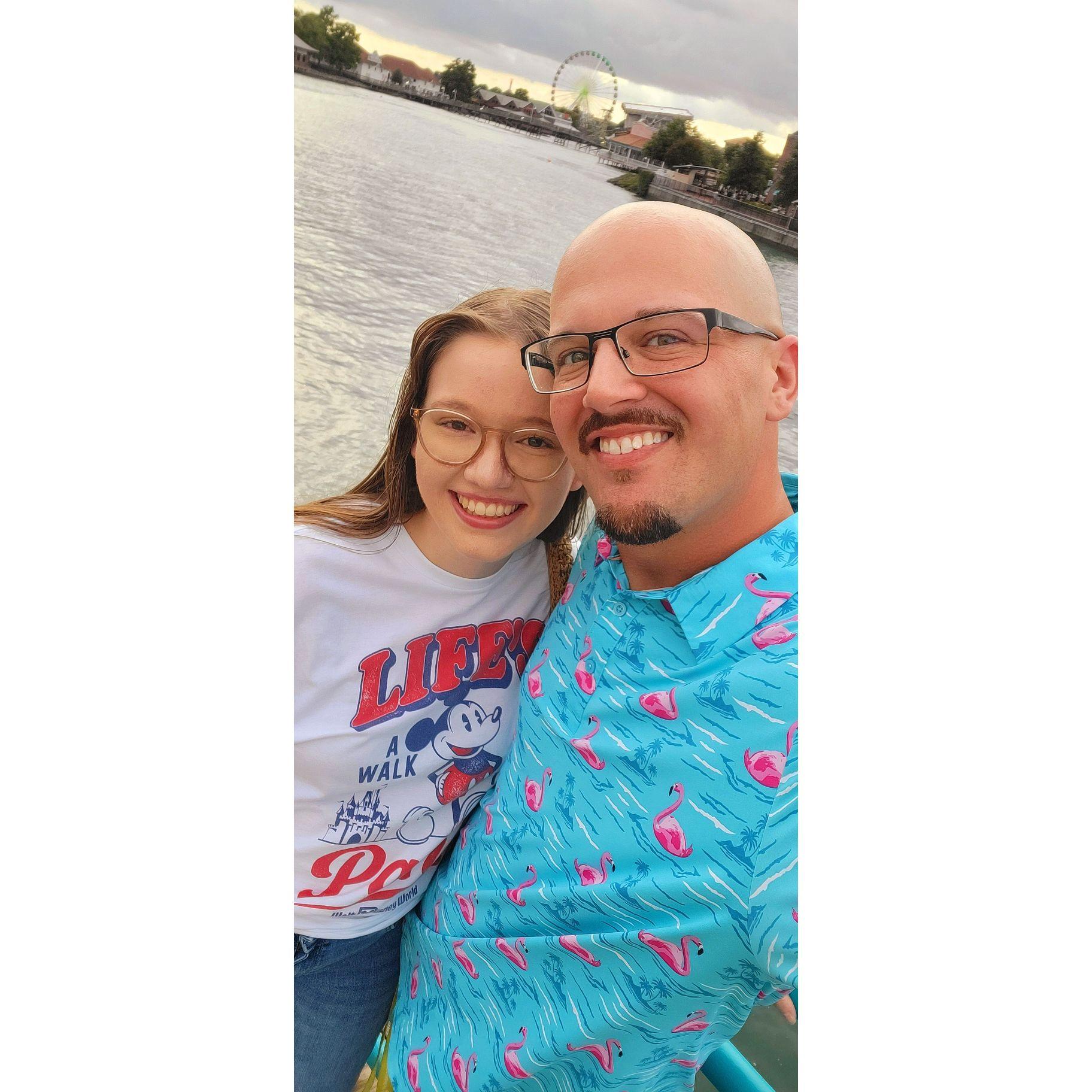 A photo from one of their first dates