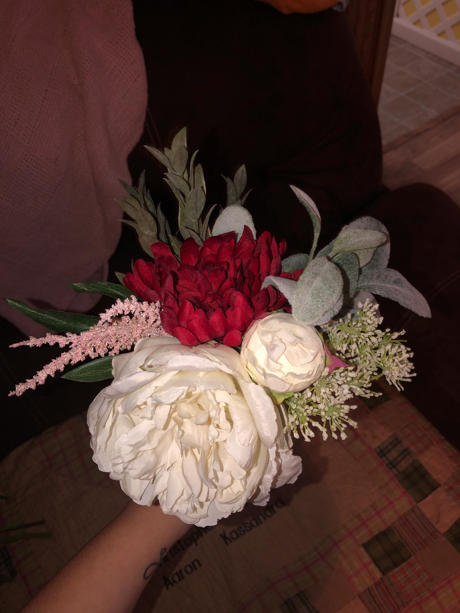 Maid of honor bouquet from the top