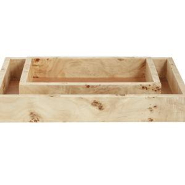 Burl Wood Trays