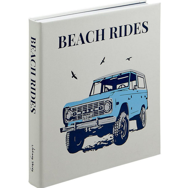 Graphic Image Beach Rides by Johnny Vacay Leather Bound Book
