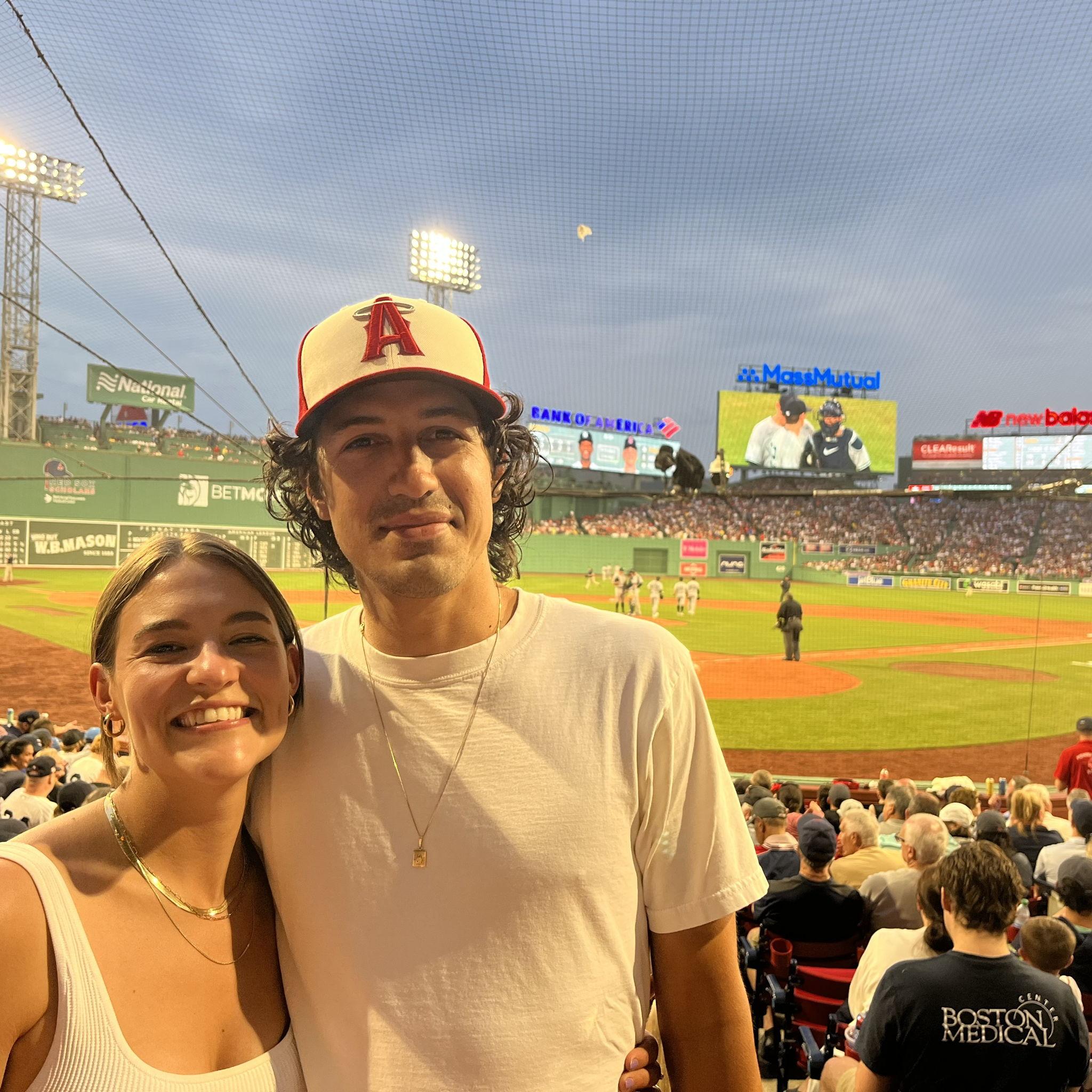 Phillip's first time at Fenway Park!