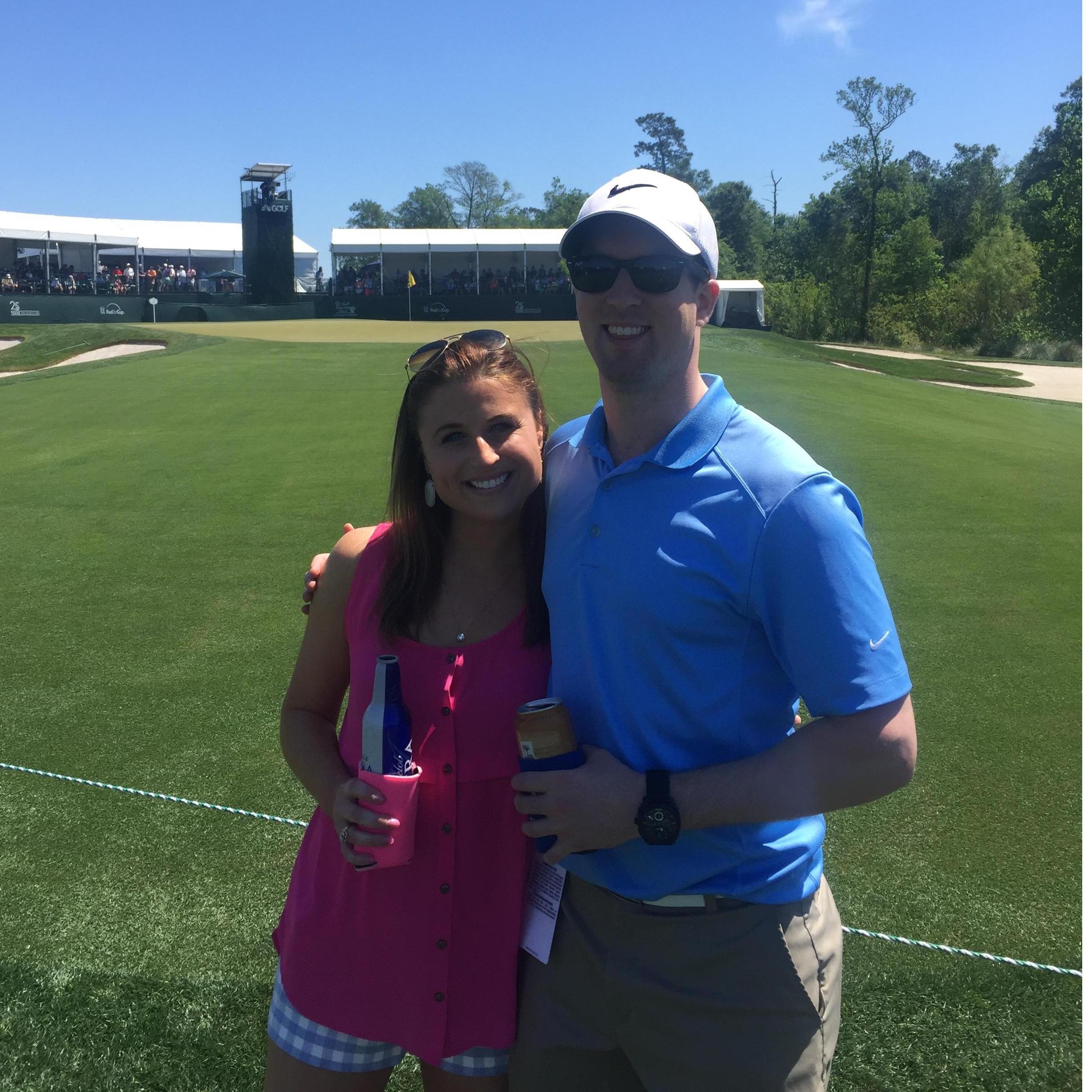 On the 16th hole at the Shell Houston Open