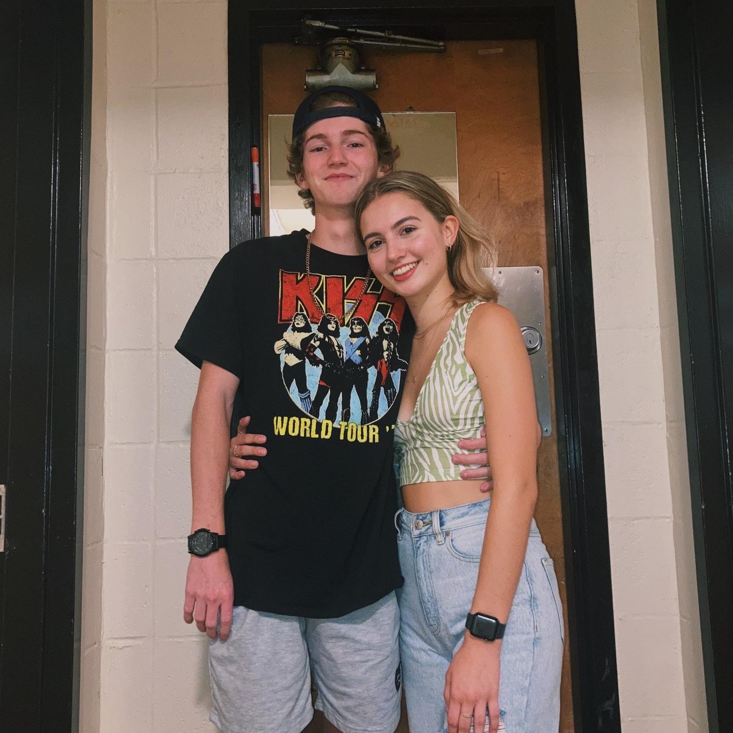 The first time Cole visited Breanna at UNC!