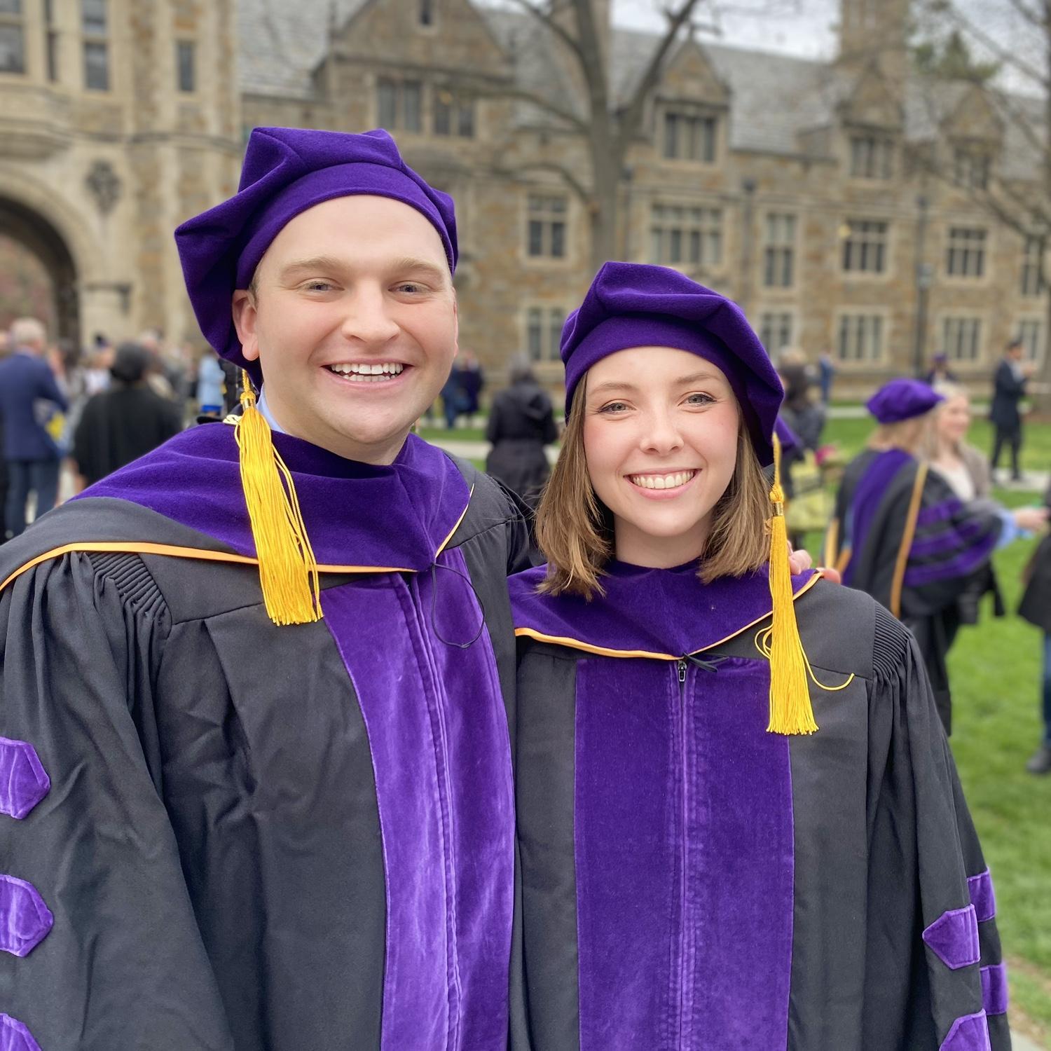 Law school graduation together in May 2022.