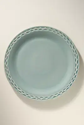 The Mediterranean Dish Chiseled Stoneware Dinner Plates, Set of 4