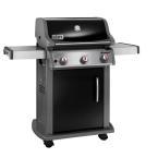 Spirit E-310 3-Burner Propane Gas Grill in Black with Built-In Thermometer