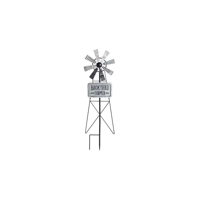 The Lakeside Collection Farm Wind Spinner Stake - Backyard Farmer