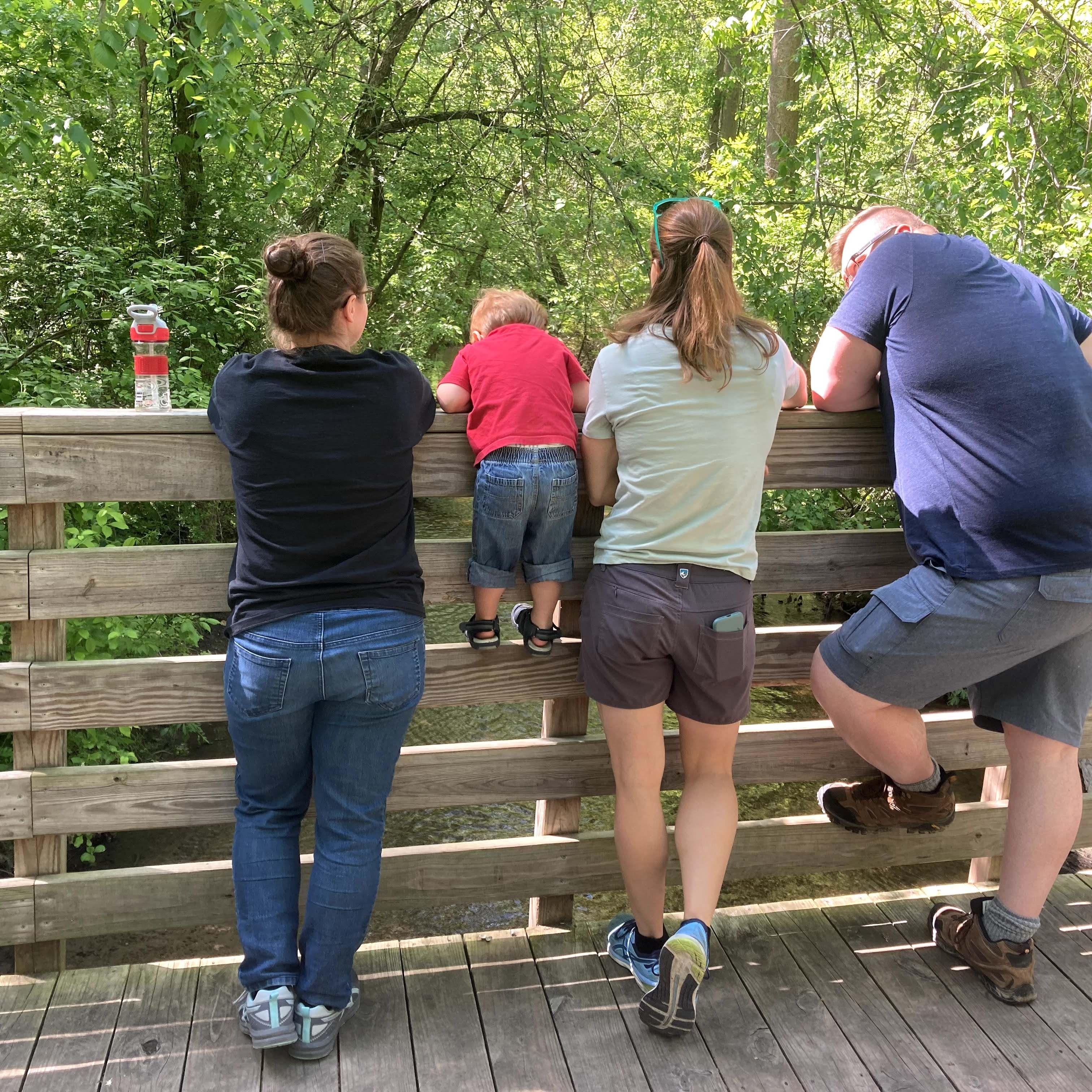 A peaceful walk by the creek while visiting the Grays.