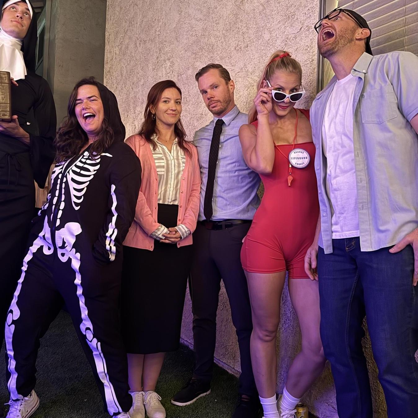 Wendy Peffercorn and Squints - The Sandlot movie. (also featured - skele, priest, Pam and Jim from The Office)