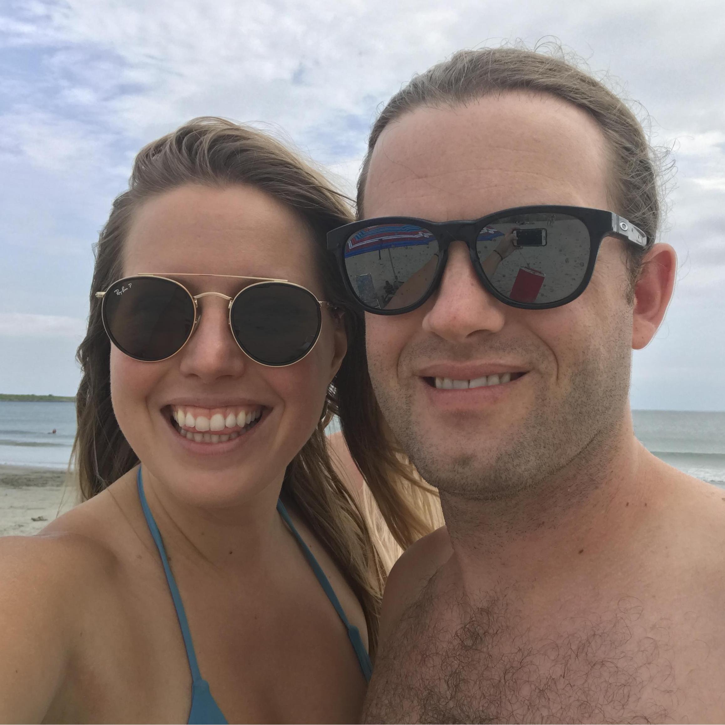 Beachin' it up down in Newport.